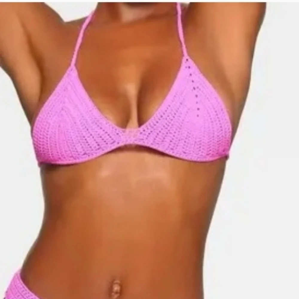 NWT SET Skims Crochet Swim Triangle Bikini Top & Cheeky Bottom 4X